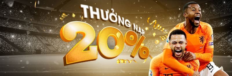 Nạp tiền lần 2 tại SV88 nhận được ưu đãi 20% Nạp tiền lần 2 tại SV88 nhận được ưu đãi 20%